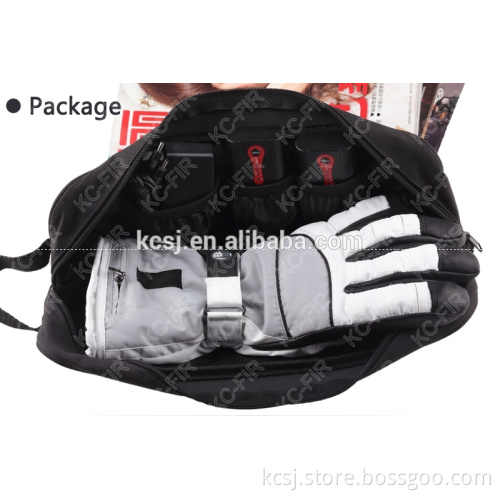 7.4V rechargeable heated ski gloves keep warm ski gloves